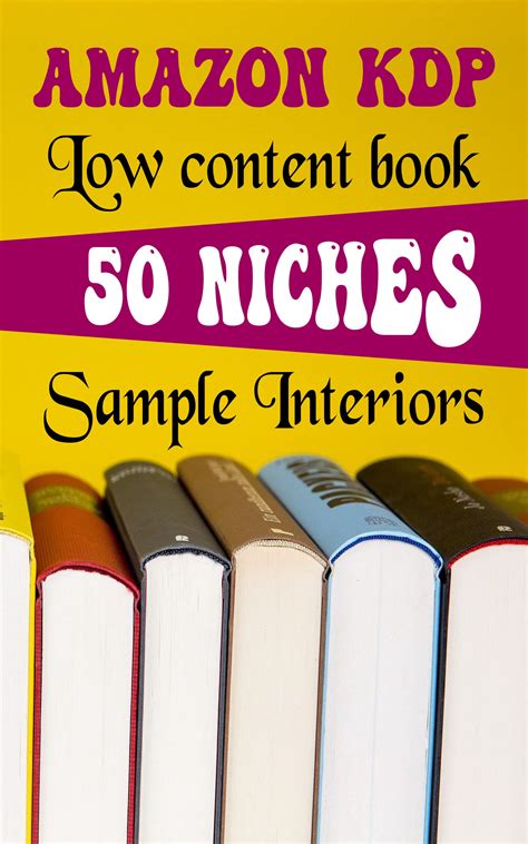Amazon KDP Low Content Book Niches Sample Interiors KDP Beginners Guide Perfect Sample Book