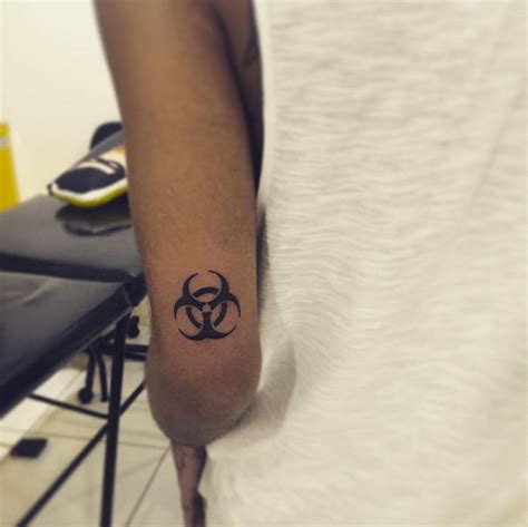30 Amazing Science Tattoos To Nerd Out On Science Tattoos Biohazard