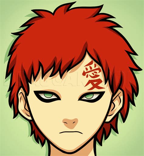 How To Draw Gaara Easy Step By Step Drawing Guide By Dawn Dragoart