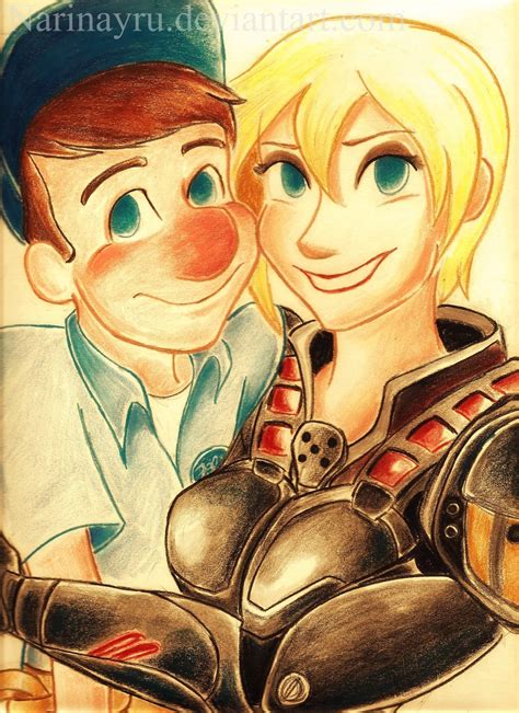 Felix And Calhoun Wreck It Ralph Fan Art 34826904 Fanpop