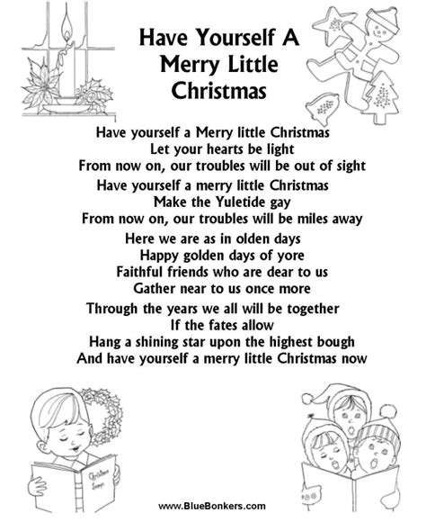 Bible Printables Christmas Songs And Christmas Carol Lyrics Have
