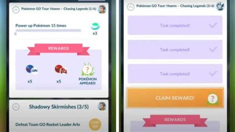 Pokémon Go Complete Chasing Legends Research And All Rewards