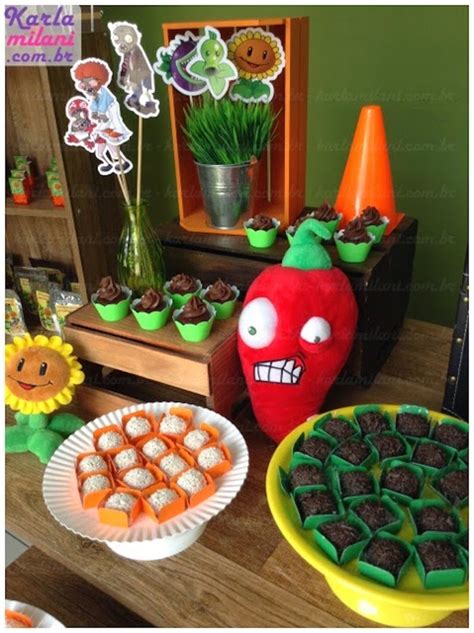 Karas Party Ideas Plants Vs Zombies Themed Birthday Party Via Karas
