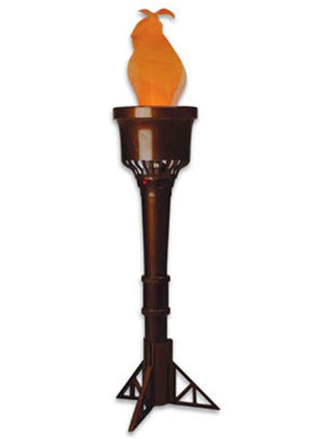 Blazing Fire Flame Light Table Top Olympic Torch Lamp