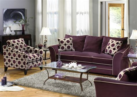 Too Bad I Dont Have A Purple Motif Sofa And Loveseat Set Jackson