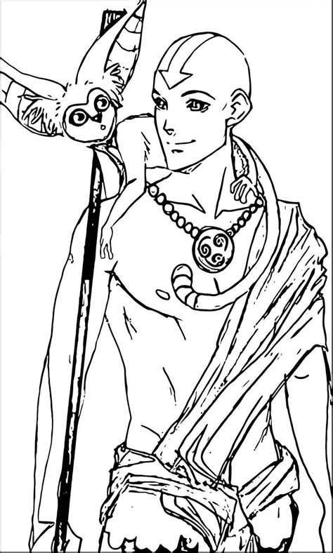 Avatar Airbender Coloring Pages Info