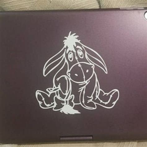 Diy Sitting Eeyore Vinyl Decal Laptop Decal Tablet Decal Etsyde