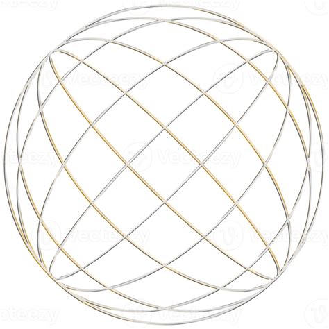 Abstract 3d Rendering Of Gold Sphere With Chaotic Structure Futuristic