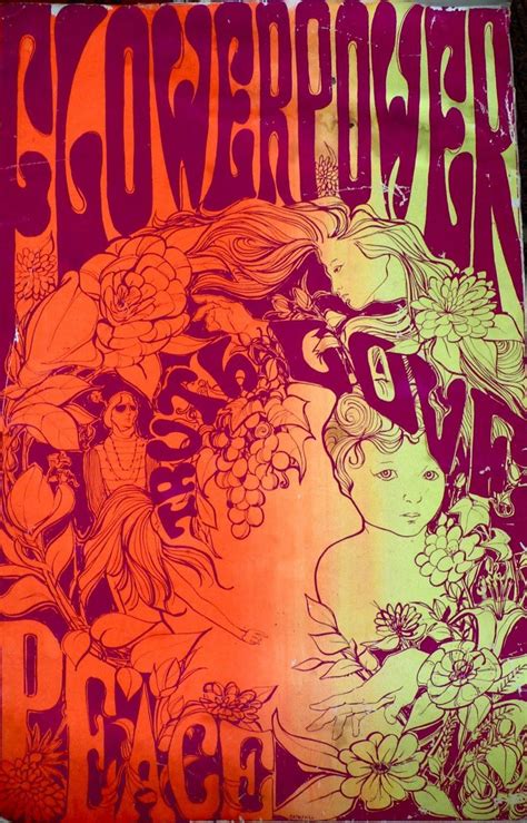 Flower Power Poster Truthlovepeace1967 In 2019 Psychedelic Art