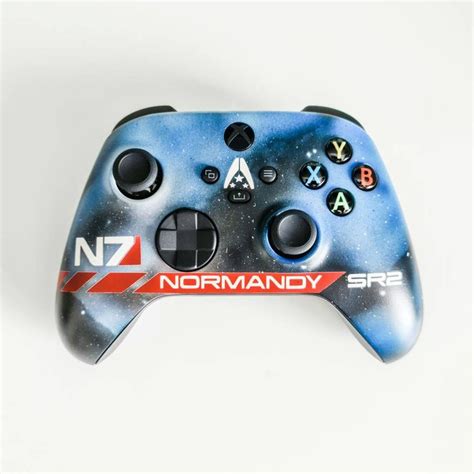 Custom Mass Effect Themed Controller N7 Normandy Xbox One Xbox Etsy