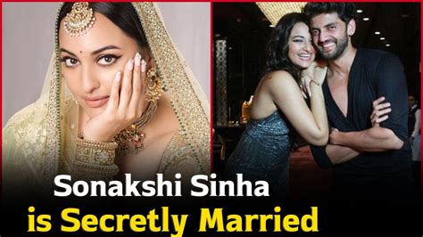 Sonakshi Sinha Is Married Secretly To Zaheer Iqbaal Youtube