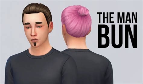 The Man Bun Recolors At Simserenity Sims 4 Updates