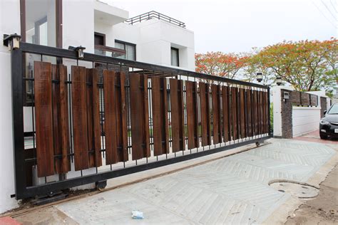 Stainless Steel Sliding Gate Designs Navodaya Steels Pagar Kayu