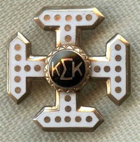 1940s 1950s Kappa Sigma Kappa Fraternity Pin In 10k Gold Ebay