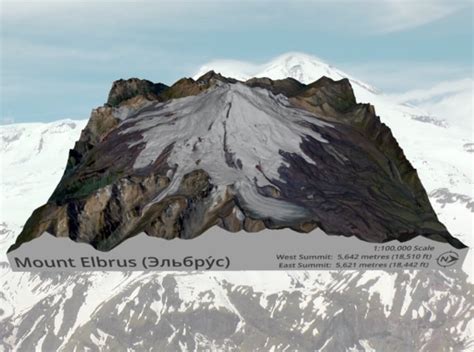 Mount Elbrus Map 8x8 J7ca5gqje By Smartmappsconsulting