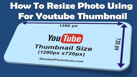 How To Resize Photo Use For Youtube Thumbnail Youtube