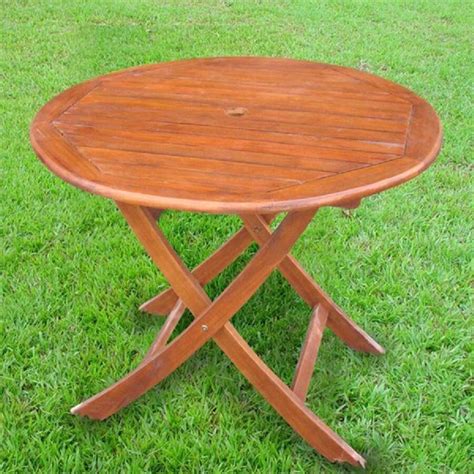 Popular mid century modern console table. International Caravan Round Dining Table 38-in W x 38-in L ...