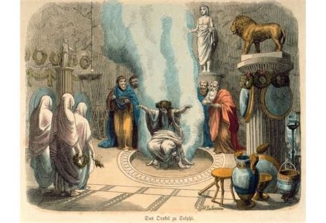 Pythia Oracle And High Priestess Of Delphi Ancient Greece Oracle Of