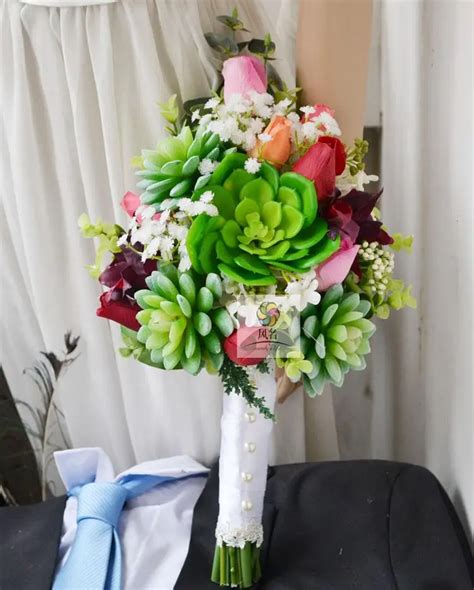 Handmade Artificial Flower Wedding Flower Bride Holding Flowers Roses