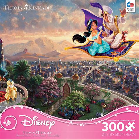 Ceaco Thomas Kinkade Disney Princess Aladdin Jigsaw Puzzle 300