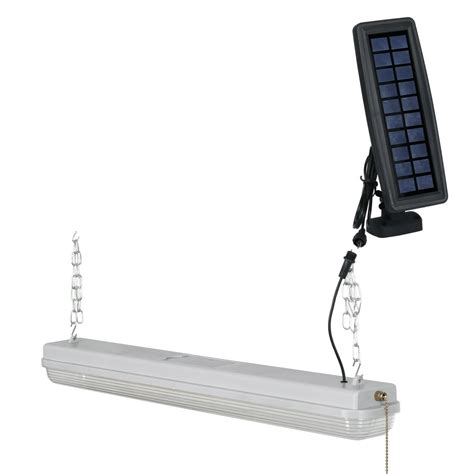 Hyper Tough 1000 Lumen Solar Shop Light And Shed Work Light Walmart