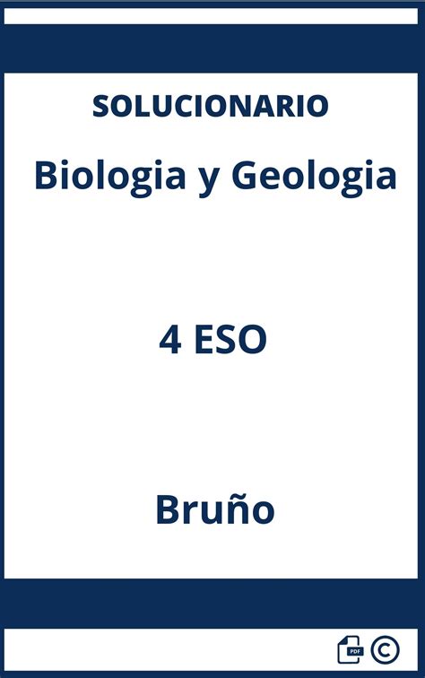 Solucionario Biologia Y Geologia Eso Bru O Descargar