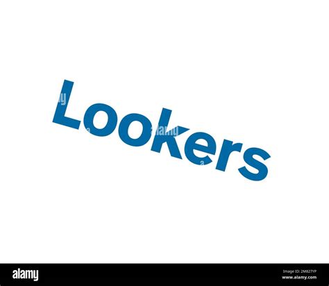 Lookers Rotated Logo White Background B Stock Photo Alamy