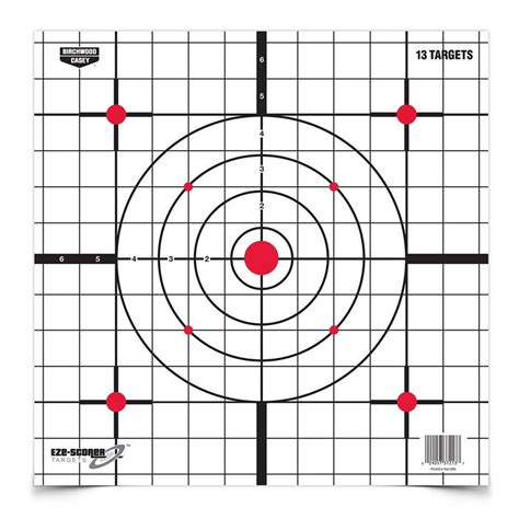 Dirty Bird 12 Sight In Paper Targets 13 Sheet Pack 169517 Shooting