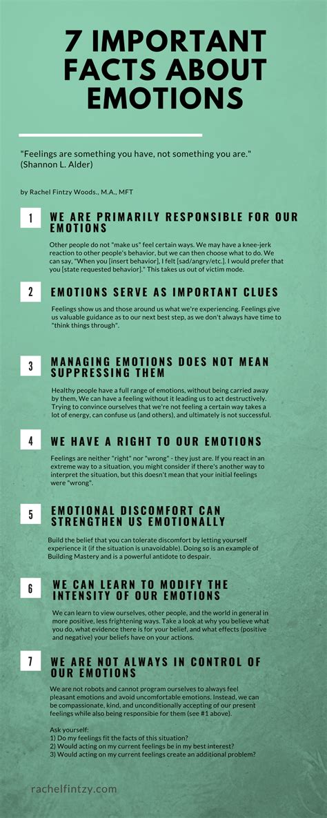 7 Important Facts About Emotions Rachel Fintzy Woods