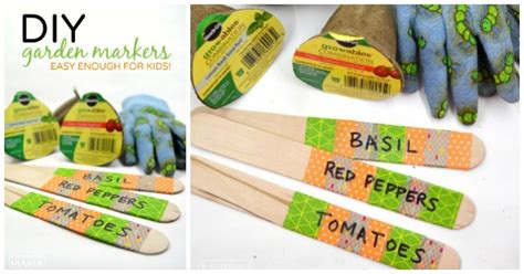 Diy Garden Markers Easy Enough For The Kids To Make