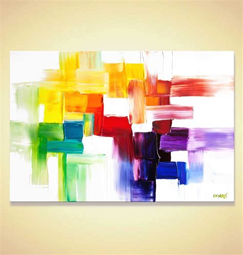Painting For Sale Modern Colorful Abstract Painting 8086