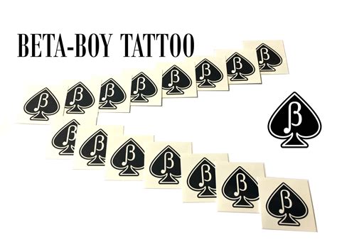 Beta Male Spades Temporary Tattoo Fetish Sub Husband