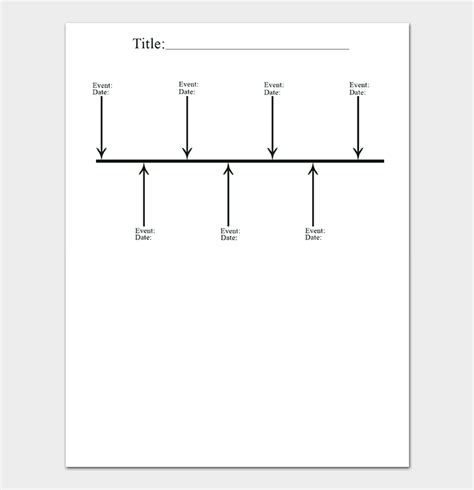 Blank Timeline Template Tim S Printables Free Blank T