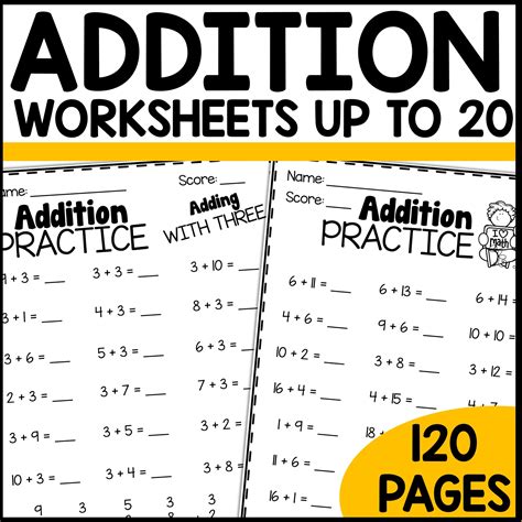 Addition To 20 Worksheets We Are Better Together