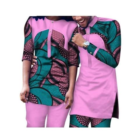 dashiki african clothing matching style for couple men and women 2pc v11693 african clothing