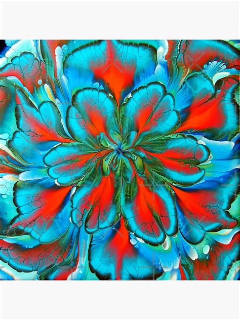 Watercolor Abstract Flower Painting Sticker For Sale By Motivation111
