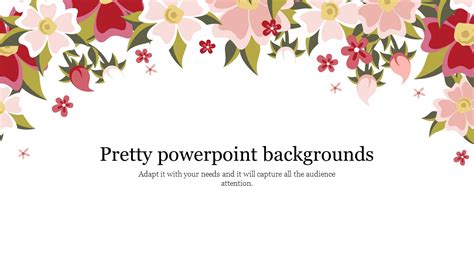 Simple Pretty Powerpoint Backgrounds Slide Template