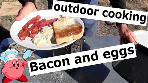 How To Cook Perfect Bacon And Eggs On The Folding Firebox Stove Youtube