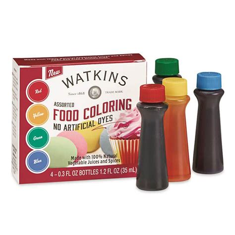 Assorted Food Coloring - No Artificial Dyes | Product Marketplace