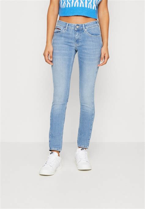 Tommy Jeans Sophie Low Rise Oprijete Skinny Kavbojke Denim Light