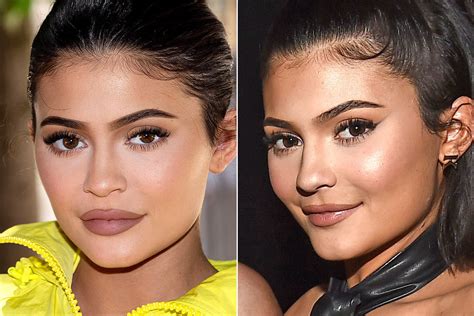 see kylie jenner s filler free lips in first outing since she revealed she had them removed