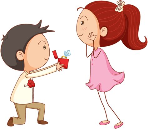 We have got you covered with these amazing ideas that will make sure your customised cookies and chocolates are a great option to give away with your wedding invite. Cartoon man give ring to his girl for marriage proposal ...