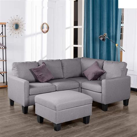 Good And Gracious Modular Convertible Sectional Sofa Set With