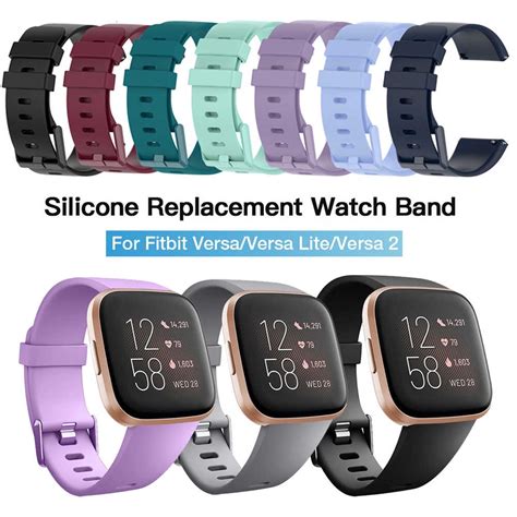 Accessories Strap For Fitbit Versa Band Soft Silicone Wrist
