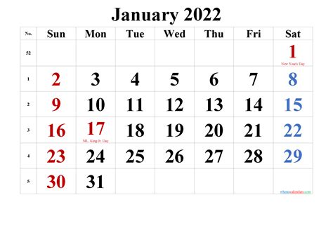 January February 2022 Calendar Free Printable Printable Calendar 2021