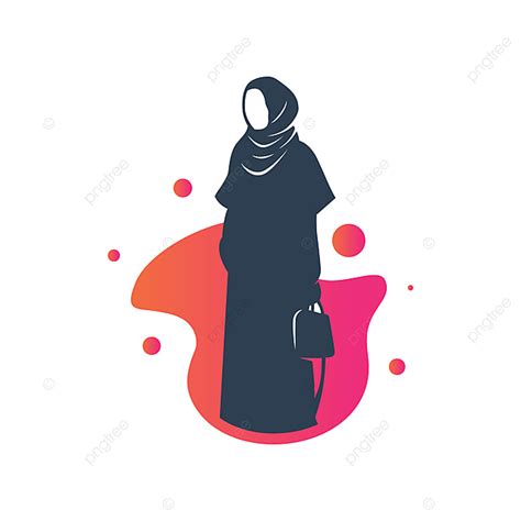 Gambar Logo Busana Muslim Hijab Terpencil Rancangan Logo Png Dan