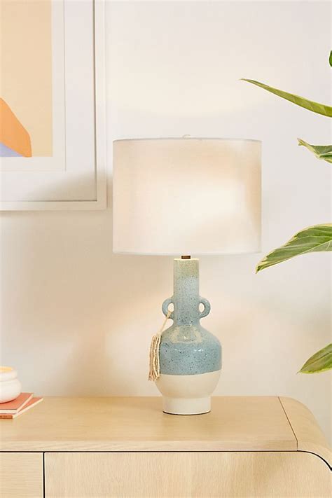 10 inches high x 17 inches wide x 8 inches long. Albany Table Lamp | Table lamp, Blue table lamp, Lamp