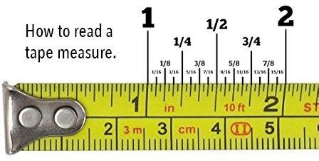 The smallest tick marks denote the odd numbered sixteenth. Measuring & Ordering - CustomCabinetSupply.com