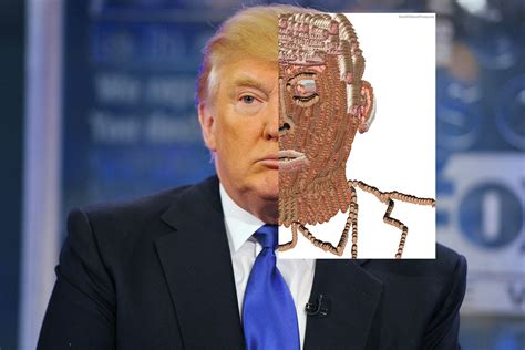 A Portrait Of Donald Trump Painted Entirely From Portraits Of Donald