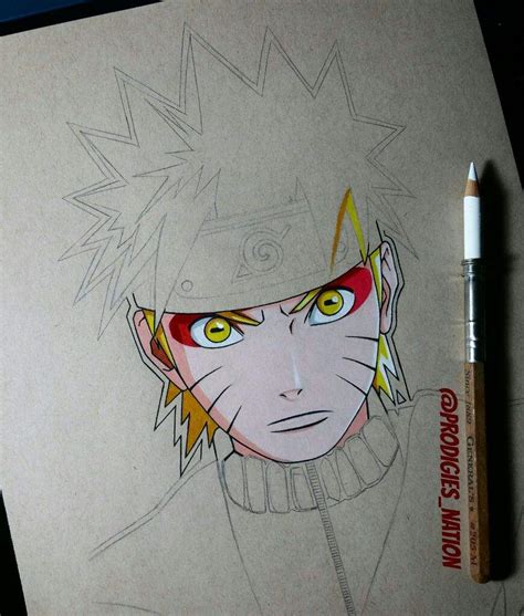 Naruto Drawing Color Pencil Bestpencildrawing
